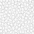 Abstract black line white cubes seamless pattern on grey. Minimal print.