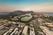 Aerial View of Barra da Tijuca Industrial Area and the Lake in the Middle in Rio de Janeiro City