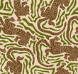 Tiger Art Seamless Pattern On Beige background Wallpaper illustration Safari Wildlife, Tiger Seamless Pattern, Tiger Print, Animal Print