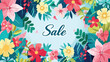 Spring sale - special offer vector illustration 