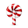 clipart kawaii, christmas candy cane, white background сreated with Generative Ai