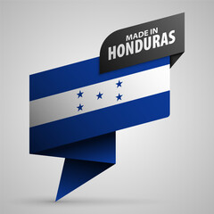 Poster - Made in Honduras graphic and label.