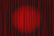 © Bilal Ulker - Theater scene and the red curtain. - Theater stage image.