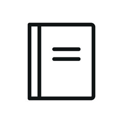 Poster - Project folder isolated icon, technical document vector symbol with editable stroke