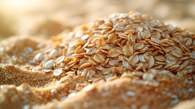 close up of wheat grain