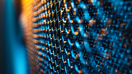 Metallic Grid and Pattern, Textured Background, Industrial Steel Mesh Design
