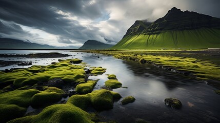 Wall Mural -  photograph featuring a beautiful, mesmerizing and unique landscape 