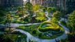 Lush Green Oasis in the Heart of the Urban Landscape:Designing Livable Cities with Nature-Based Solutions and Inviting Public Spaces