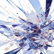 Explosive Colorful Shattered Glass: A Vibrant and Dynamic Stock Image