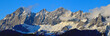 Dachsteingebirge im Winter, Dachsteinmassiv, Dachsteingruppe, Nördliche Ostalpen, Salzburgerland, Österreich, Europa, Panorama 