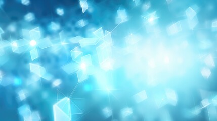 Wall Mural - abstract geometric light blue medical science healthcare and futuristic digital technology concept b