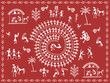 © ganesh_502 - Illustration of Indian Tribal Painting. Warli Art Vector Design.