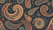 Paisley patterns with swirling shapes and intricat upscaled 8