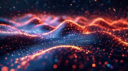 Poster - A high-tech digital design features a captivating and mind-boggling concept that inspires feelings of amazement and curiosity. Generated by artificial intelligence.