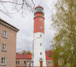 Baltic lighthouse. Baltiysk. Kaliningrad region. 