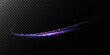 Abstract light lines of speed movement, blue colors. Light everyday glowing effect. semicircular wave, light trail curve swirl, optical fiber incandescent png. EPS10	
