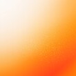 Orange color gradient light grainy background white vibrant abstract spots on white noise texture effect blank empty pattern with copy space for product 