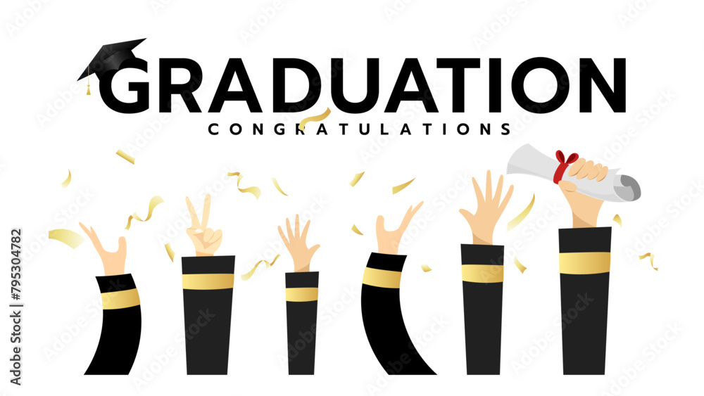 Graduation Class of , Congratulations Graduates Class 2024 Template for ...
