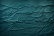 Teal dark wrinkled paper background with frame blank empty with copy space for product design or text copyspace mock-up template for website 
