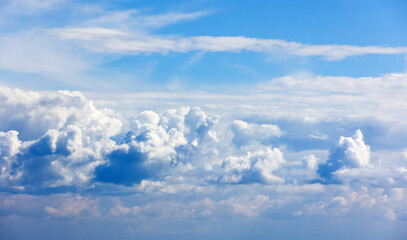 Wall Mural - cloudy sky background photo taken on a sunny day