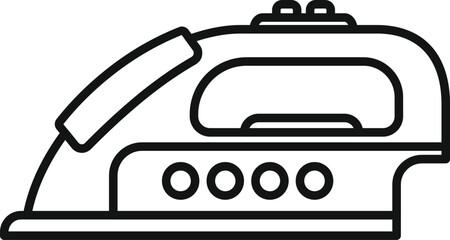Poster - iron device icon outline vector. electric appliance. modern design style