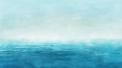 Wall Mural - a serene ocean scene with a white cloud floating in a blue sky