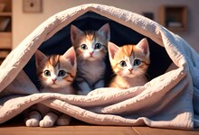 Kitten In A Basket