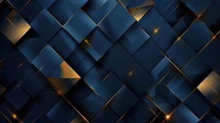 Wall Mural - Dark blue abstract wallpaper.