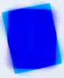 A motion blur abstract photo frame design with rectangles in blue on white with copy space