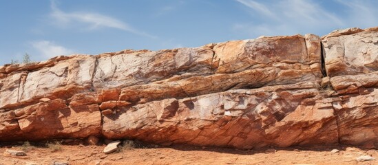 Poster - Rugged formation, solitary tree beyond