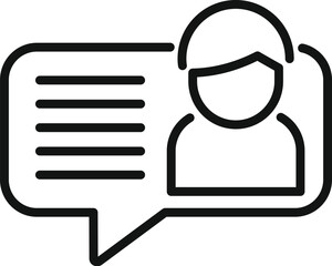 Wall Mural - Help online support icon outline vector. Manual help. Chat center assist