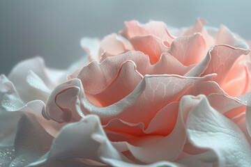 Poster - A subtle gradient from blush pink to white, soft and feminine, perfect for gentle narratives,