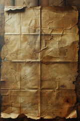 Poster - An aged parchment paper, ink spots and all, providing a historical document vibe,