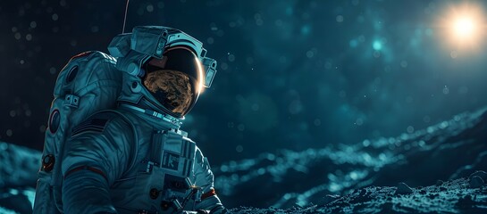 intrepid astronaut explores the vast and enigmatic cosmos in a groundbreaking space odyssey