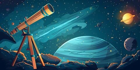 Wall Mural - stargazing adventure building diy telescopes for cosmic and discovery