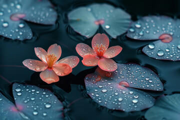 Poster - A midnight black background, deep and absorbing, perfect for making colors pop,