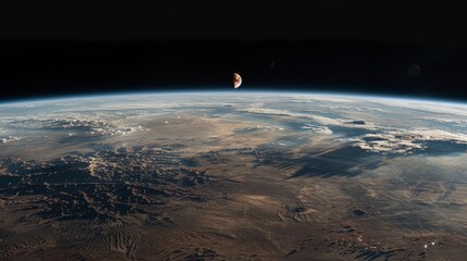 Wall Mural - eclipse: a photo of a solar eclipse as seen from space