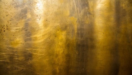 Canvas Print - golden grunge metal texture