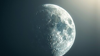 Wall Mural - eclipse: an illustration of a partial lunar eclipse, with a portion of the moon passing through eart