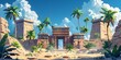 Majestic Ancient Ruins in a Lush Tropical Oasis Exploring the Wonders of a Legendary Lost Civilization