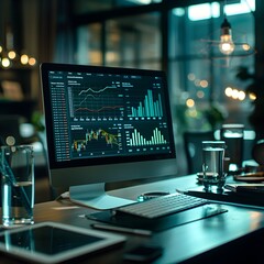 Poster - data driven marketing and ecommerce analytics dashboard showcasing insights for targeted campaigns a