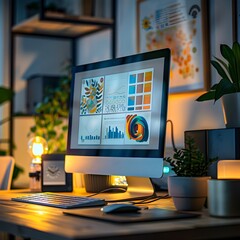 Poster - interactive digital brochure featuring user generated marketing and ecommerce analytics dashboards