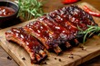 Surrender to the savory richness of barbecue sauce, its deep color and tangy aroma alluring