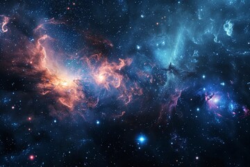 The cosmos filled with countless stars,  a universe Milky Way photo by Webb Space Telescope, Galaxies sky in space Planets and stars beauty of space exploration, AI generated