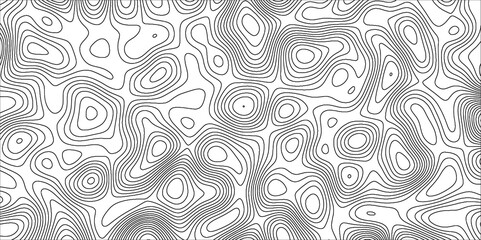 Aufkleber - Topographic map background with geographic line map with elevation assignments.Modern design with White topographic wavy pattern design. Paper Texture Imitation of a Geographical map shades .