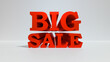 Big sale abstract 3d isolated for poster, banner, flayer. modern discount or sell design.