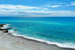 mare e spiaggia a genova in italia, sea and beach in genoa in italy 