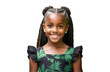 © Vladimir - A young, charming African-American girl. Isolation on a transparent background.