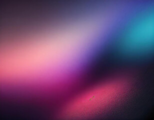 Wall Mural - Blurred color gradient purple pink blue grainy color gradient background dark abstract backdrop banner poster card wallpaper website header design