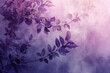 Purple fluted glass background with floral ornament